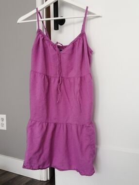 Old Navy Fushia Purple Spaghetti-Strap Sun Dress / swim cover up